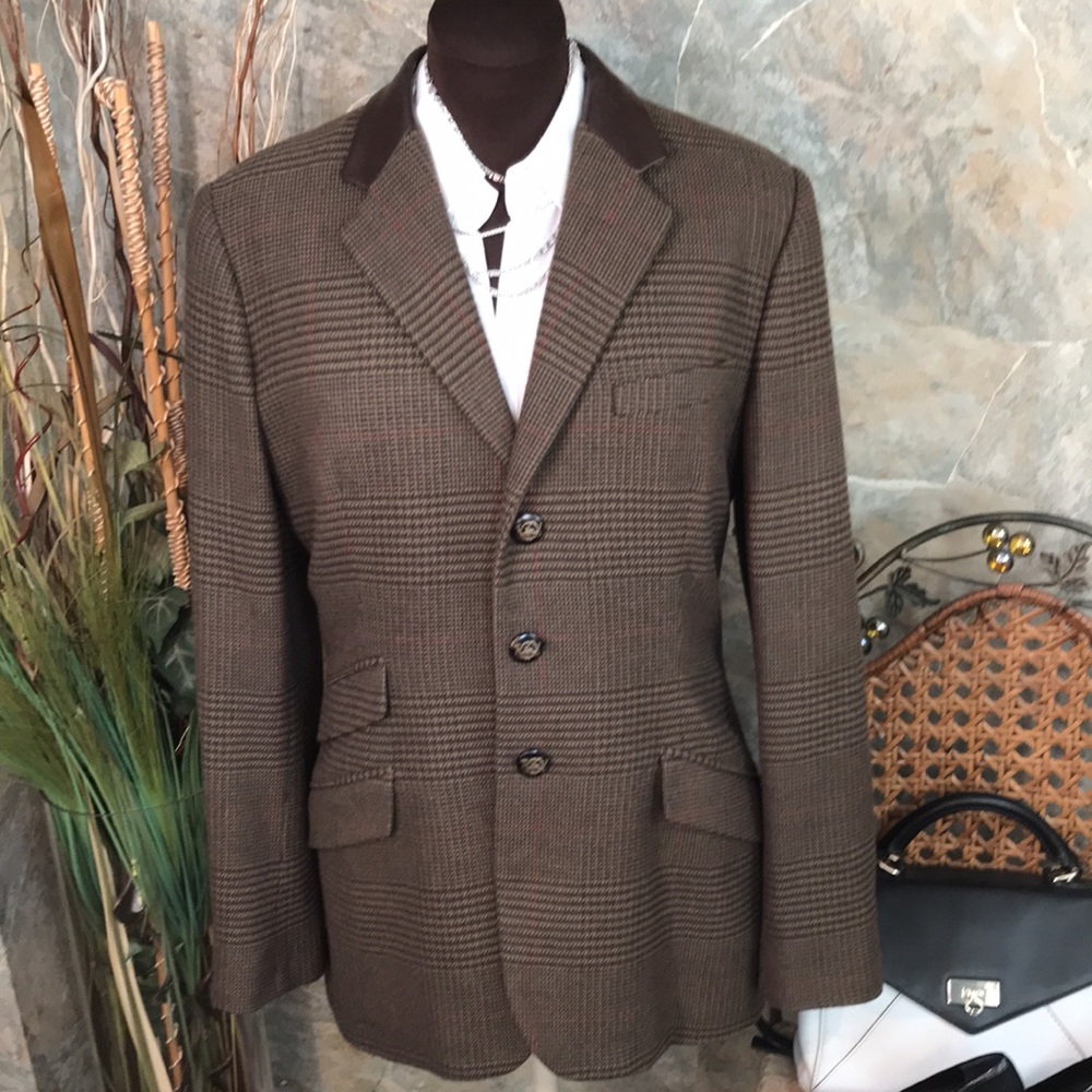 Ralph Lauren 🌹 black label executive equestrian chic suit jacket coat blazer